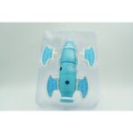 Set inteligent de blocuri magnetice pentru copii, 8 piese, cutie depozitare, racheta, albastru - imagine 5