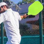 Set Joc de Ping-Pong, Embo, 2 Palete, 1 Minge, + 6 Ani, 37.5 x 18 x 3 cm, Galben/Verde - imagine 6