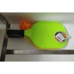 Set Joc de Ping-Pong, Embo, 2 Palete, 1 Minge, + 6 Ani, 37.5 x 18 x 3 cm, Galben/Verde - imagine 7