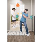 Set Palete pentru Tenis de Masa, Embo, pentru Copii, Accesoriu de Agatat Inclus, 2 Mingi, Design Animat, Albastru - imagine 4