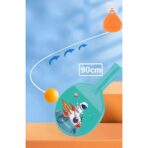 Set Palete pentru Tenis de Masa, Embo, pentru Copii, Accesoriu de Agatat Inclus, 2 Mingi, Design Animat, Albastru - imagine 6