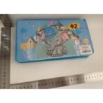 Set 42 Piese de Pictura si Desen, Embo, Tip Penar, Model Elefant, 24.3 x 13 x 3 cm, Albastru - imagine 2