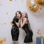 Set 2 Piese pentru Majorat, Embo, 15 x 13 x 5 cm, Coronita Printesa Silver si Panglica 18&Fabulous, Negru - imagine 2