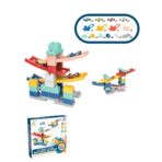 Set piese pentru constructie, Embo, Rampa auto, 30 piese, Masinute incluse - imagine 2
