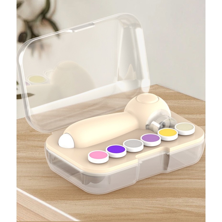 set-pila-electrica-pentru-copii-si-bebelusi-flippy-abs-incarcare-usb-6-accesorii-cu-lumina-led-alb-67f3ecf56fb4f.jpg Set Pila Electrica, Embo, pentru Copii si Bebelusi, din ABS, 6 Accesorii, Incarcare USB, cu Lumina Led, 11.5 x 5.5 cm, Alb - imagine 2