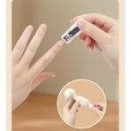 Set Pila Electrica, Embo, pentru Copii si Bebelusi, din ABS, 6 Accesorii, Incarcare USB, cu Lumina Led, 11.5 x 5.5 cm, Alb - imagine 5