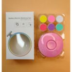 Set Pila Electrica cu Baterie, Embo, pentru Copii si Bebelusi, din ABS, 6 Accesorii, Model cu Flori, 6.5 x 1.8 cm, Roz - imagine 3