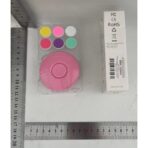 Set Pila Electrica cu Baterie, Embo, pentru Copii si Bebelusi, din ABS, 6 Accesorii, Model cu Flori, 6.5 x 1.8 cm, Roz - imagine 6