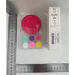 Set Pila Electrica pentru Copii si Bebelusi, Embo, ABS, Incarcare USB, Model cu Flori, 6 Accesorii, cu Lumina LED, Fucsia - imagine 6