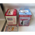 Set Pusculita pentru Copii, Embo, Tip ATM, Parola cu Amprenta, 13.5 x 11.5 x 20 cm, Roz - imagine 5