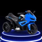 Motocicletă Electrică cu 3 Roti, Embo, Acumulator Încarcare, Anti-Rasturnare, Lumini, Sunete, Off-Road, Baterie 6V 4.5Ah, 66x34x43cm, Albastru - imagine 4