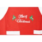 Sort Craciun, Embo,cu inscriptie Marry Christmas, rosu, pentru adulti, poliester - imagine 3