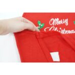 Sort Craciun, Embo,cu inscriptie Marry Christmas, rosu, pentru adulti, poliester - imagine 4