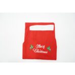 Sort Craciun, Embo,cu inscriptie Marry Christmas, rosu, pentru adulti, poliester - imagine 6