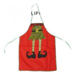 Sort Craciun, Embo, cu model de elf, rosu, pentru adulti, poliester