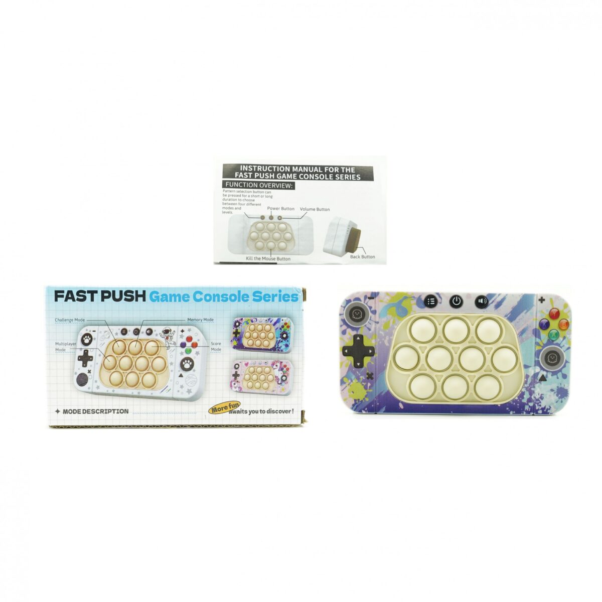 speed-push-game-machine-speed-push-game-console-halloween-doodles-64e5d88311ba9.jpg Jucarie interactiva tip consola pentru copii Embo, speed push whack-a-mole, joc de viteza pop it, material ABS/silicon, cu nivele, sunete si lumini, 15.5 x 7.6 x 5.3 cm, model culori, multicolor - imagine 2