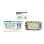 Jucarie interactiva tip consola pentru copii Embo, speed push whack-a-mole, joc de viteza pop it, material ABS/silicon, cu nivele, sunete si lumini, 15.5 x 7.6 x 5.3 cm, model culori, multicolor - imagine 2