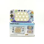 Jucarie interactiva tip consola pentru copii Embo, speed push whack-a-mole, joc de viteza pop it, material ABS/silicon, cu nivele, sunete si lumini, 15.5 x 7.6 x 5.3 cm, model culori, multicolor - imagine 3
