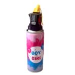 Spray Gender Reveal, Embo, 260 ml, din Amidon de Porumb, Dezvaluire Gen Bebelusi, Albastru - imagine 3