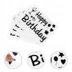 Sticker Autocolant pentru Baloane, Embo, Tematica Aniversare, Model Happy Birthday, 29x21 cm, Negru - imagine 4