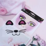 Sticker Temporar pentru Fata, Embo, pentru Machiaj, Face Art, Halloween, Teatru, Model Pisica, Mov - imagine 4