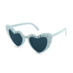 Ochelari Decorativi, Embo, Model Bride to Be, cu Perle, pentru Nunta, din PC, 15.3 x 5.7 x 14.5 cm, Alb - imagine 3