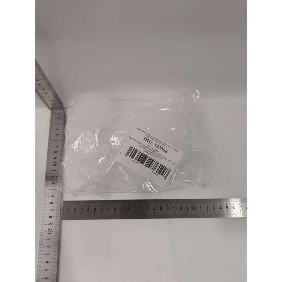 Suport pentru Baloane, Embo, care Formeaza o Floare, cu Un Singur Strat, pentru 6 Baloane, 6x6cm, 2.7g - imagine 2