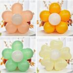 Suport pentru Baloane, Embo, care Formeaza o Floare, cu Un Singur Strat, pentru 6 Baloane, 6x6cm, 2.7g - imagine 3