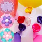 Suport pentru Baloane, Embo, care Formeaza o Floare, cu Un Singur Strat, pentru 6 Baloane, 6x6cm, 2.7g - imagine 4