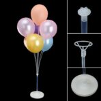 Suport pentru Baloane, Embo, cu Trei Straturi, pentru 7 Baloane, 1.3 m, Transparent - imagine 2