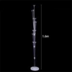 Suport pentru Baloane, Embo, cu Un Strat, pentru 19 Baloane, 160 cm, Transparent - imagine 4