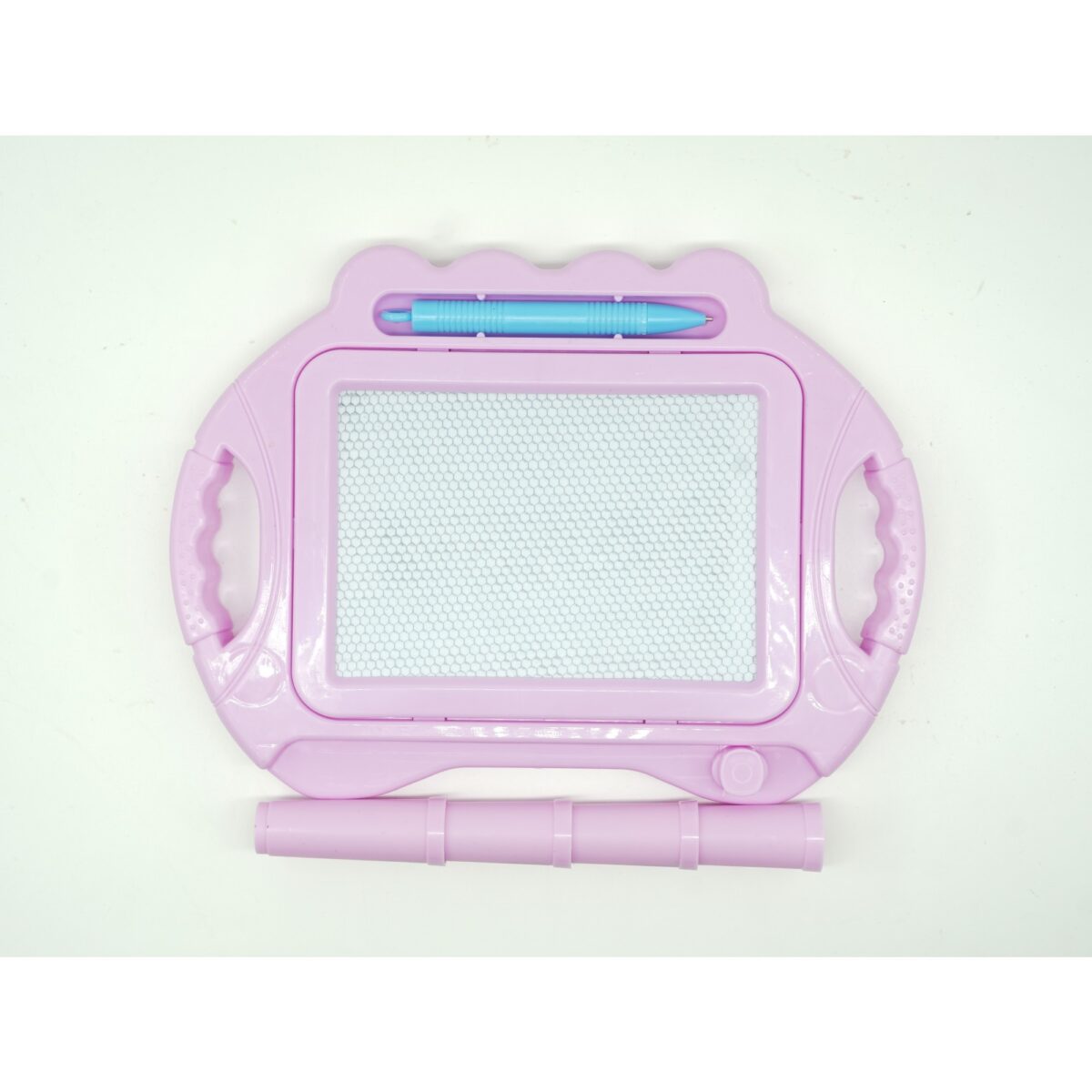 Tabla Magnetica pentru desen Embo, Pix, forma dreptunghi, dimensiuni 23x17 cm, Dezvolta Creativitatea, cu picioare suport, Roz Pal - imagine 5