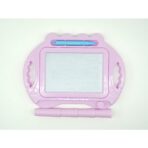 Tabla Magnetica pentru desen Embo, Pix, forma dreptunghi, dimensiuni 23x17 cm, Dezvolta Creativitatea, cu picioare suport, Roz Pal - imagine 5