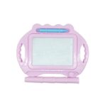 Tabla Magnetica pentru desen Embo, Pix, forma dreptunghi, dimensiuni 23x17 cm, Dezvolta Creativitatea, cu picioare suport, Roz Pal