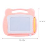 Tabla Magnetica pentru desen Embo, Pix, forma dreptunghi, dimensiuni 23x17 cm, Dezvolta Creativitatea, cu picioare suport, Portocaliu