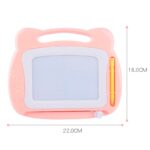 Tabla Magnetica pentru desen Embo, Pix, forma dreptunghi, dimensiuni 23x17 cm, Dezvolta Creativitatea, cu picioare suport, Portocaliu