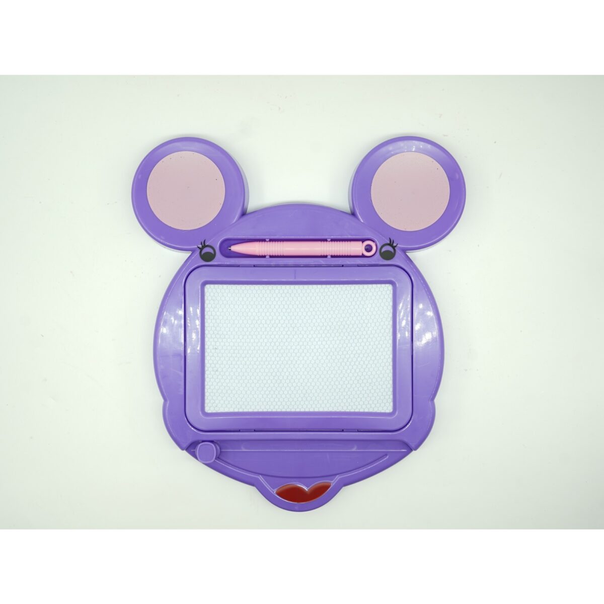 Tabla Magnetica pentru desen Embo, Pix, forma Soricel, dimensiuni 23x26.5 cm, Dezvolta Creativitatea, Mov - imagine 4