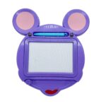 Tabla Magnetica pentru desen Embo, Pix, forma Soricel, dimensiuni 23x26.5 cm, Dezvolta Creativitatea, Mov