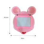 Tabla Magnetica pentru desen Embo, Pix, forma Soricel, dimensiuni 23x26.5 cm, Dezvolta Creativitatea, Roz - imagine 4