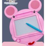 Tabla Magnetica pentru desen Embo, Pix, forma Soricel, dimensiuni 23x26.5 cm, Dezvolta Creativitatea, Roz - imagine 6