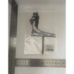 Topper Tort, Embo, Model 1 Mr&Mrs,  17.5 x 11 cm, Negru - imagine 5