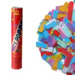 Tub de Confetti, Embo, Party Pooper, 40x5 cm, Confetii Asortate din Hartie, Multicolor