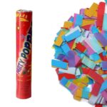 Tub de Confetti, Embo, Party Pooper, 40x5 cm, Confetii Asortate din Hartie, Multicolor