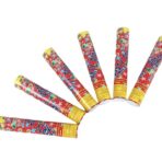 Tun de Confetti, Embo, Party Popper 40 cm, Model Stelute, Inimioare, Paiete Lucioase, 3 cm Diametru, Multicolor - imagine 3