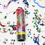 Tun de Confetti, Embo, Party Popper 20 cm, Model Panglici din Folie, Multicolor