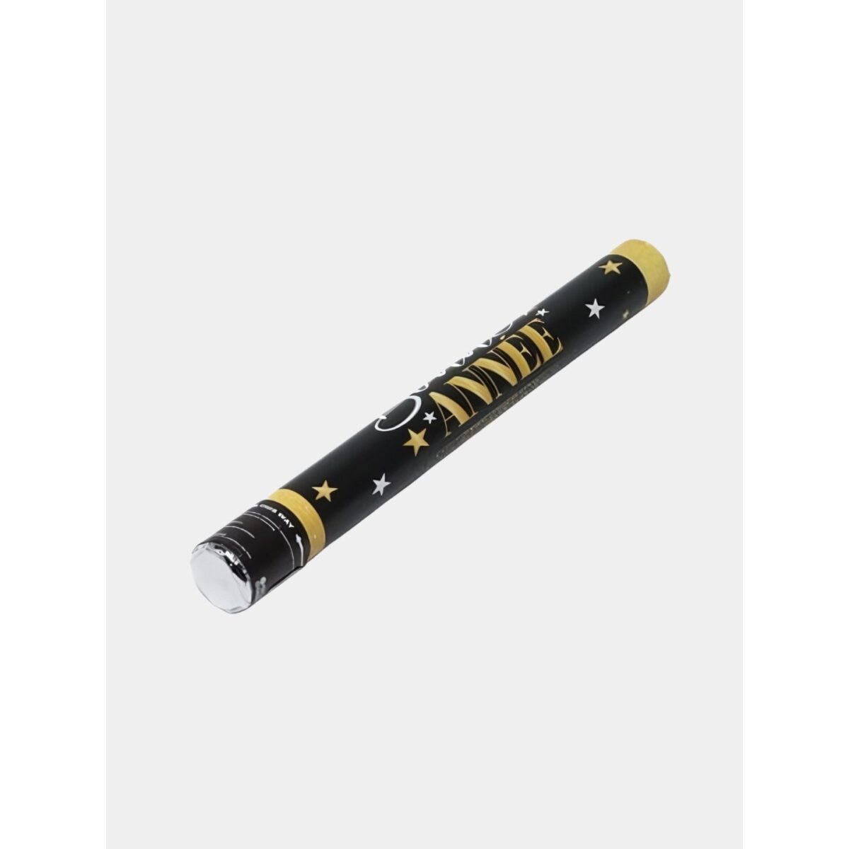 Tub de Confetti, Embo, Bonne Annee, 30x5 cm, Confetii Stelute din Aluminiu, Auriu/Argintiu - imagine 6