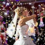 Tub de Confetti, Embo, Bonne Annee, 60x5 cm, Confetii Stelute din Aluminiu, Auriu/Argintiu - imagine 2