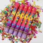 Tub de Confetti, Embo, Clasic, 60x5 cm, Confetii Asortate din Plastic, Eliberare prin Rasucire, Multicolor - imagine 5