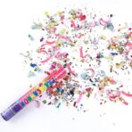 Tub de Confetti, Embo, Clasic, 80x5 cm, Confetii Asortate din Plastic, Eliberare prin Rasucire, Multicolor - imagine 8