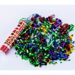 Tub de Confetti, Embo, Party Popper, 20x5 cm, Confetii Panglici din Plastic, Multicolor - imagine 3